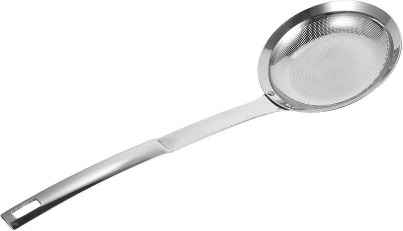 Stainless Steel Fat Skimmer Spoon Fine Mesh Oil Strainer Food Filter Scoop - Image 1